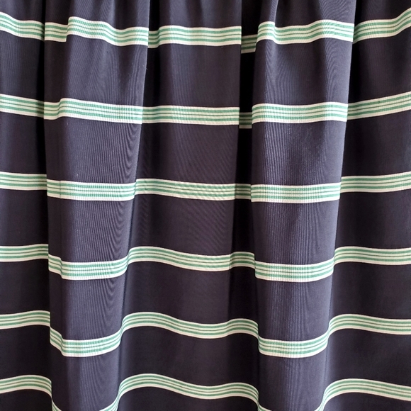 CLUB MONACO Silk Navy Blue Stripe Mini Skirt XS - Picture 2 of 4